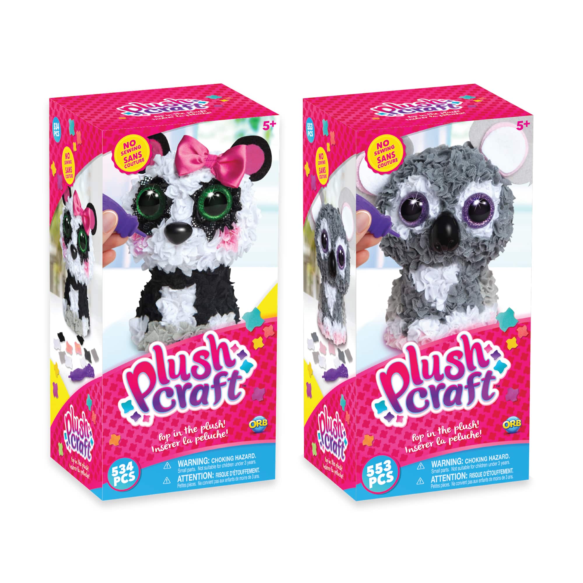 Assorted PlushCraft™ 3D Fabric Plush Craft Pals